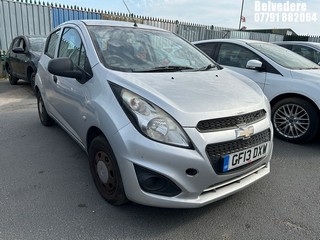 Location: Belvedere - 2013 CHEVROLET SPARK LS 5 Door Hatchback REG: GF13DXW, Keys: No, MOT Expiry date: 15/10/2026, 995 Petrol, 5 Speed Manual Petrol, Former Keepers: 6