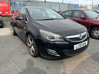 Location: Belvedere - 2010 VAUXHALL ASTRA SRI TURBO 5 Door Hatchback REG: LC10AHA, Keys: No, MOT Expiry date: 17/08/2025, 1598 Petrol, 6 Speed Manual Petrol, Former Keepers: 6
