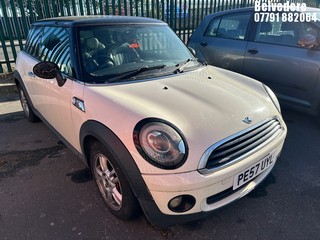 Location: Belvedere - 2007 MINI ONE 3 Door Hatchback REG: PE57UYL, Keys: No, MOT Expiry date: 02/10/2026, 1397 Petrol, 6 Speed Manual Petrol, Former Keepers: 10