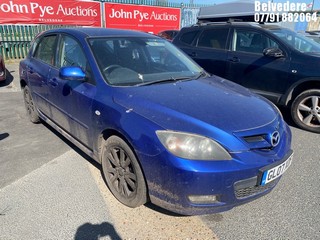Location: Belvedere - 2007 MAZDA 3 TAMURA 5 Door Hatchback REG: GL07XDF, Keys: No, MOT Expiry date: 02/02/2026, 1598 Petrol, 5 Speed Manual Petrol, Former Keepers: 5