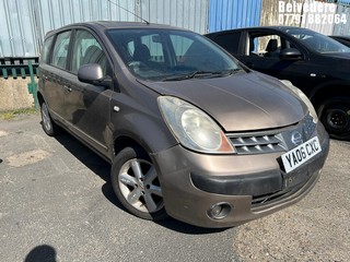 Location: Belvedere - 2006 NISSAN NOTE SE AUTO MPV REG: YA06CXC, Keys: No, MOT Expiry date: 30/10/2026, 1598 Petrol, 4 Speed Auto Petrol, Former Keepers: 10