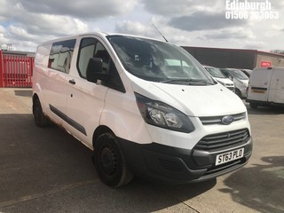 Location: Edinburgh - 2013 FORD TRANSIT CUSTOM 290 ECO-TE Panel Van REG: ST63PLO, Keys: No, MOT Expiry date: 03/01/2025, 2198 Diesel, 6 Speed Manual Diesel, Former Keepers: 3