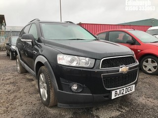 Location: Edinburgh - 2012 CHEVROLET CAPTIVA LT VCDI Estate REG: BJ12DCU, Keys: No, MOT Expiry date: 02/10/2026, 2231 Diesel, 6 Speed Manual Diesel, Former Keepers: 2