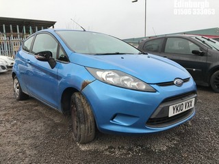 Location: Edinburgh - 2010 FORD FIESTA EDGE 82 3 Door Hatchback REG: YK10VXX, Keys: No, MOT Expiry date: 01/05/2025, 1242 Petrol, 5 Speed Manual Petrol, Former Keepers: 7