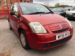 Location: Nottingham - 2005 CITROEN C2 DESIGN 3 Door Hatchback REG: WF55VFZ, Keys: No, MOT Expiry date: 04/10/2025, 1360 Petrol, 5 Speed Manual Petrol, Former Keepers: 2