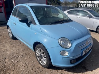 Location: Peterborough - 2011 FIAT 500 POP 3 Door Hatchback REG: PE11XZU, Keys: No, MOT Expiry date: 22/06/2026, 1242 Petrol, 5 Speed Manual Petrol, Former Keepers: 5