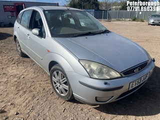 Location: Peterborough - 2004 FORD FOCUS GHIA 5 Door Hatchback REG: ET53JJF, Keys: No, MOT Expiry date: 19/03/2026, 1988 Petrol, 5 Speed Manual Petrol, Former Keepers: 5