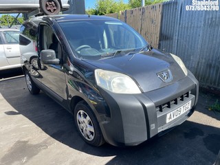 Location: Stapleford - 2009 PEUGEOT BIPPER PROFESSIONAL HDI Panel Van REG: AV09TGZ, Keys: No, MOT Expiry date: 22/12/2025, 1399 Diesel, 5 Speed Manual Diesel, Former Keepers: 2
