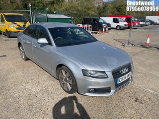 Location: Brentwood - 2008 AUDI A4 SE TDI AUTO 4 Door Saloon REG: EO08WMF, Keys: No, MOT Expiry date: 07/04/2026, 2698 Diesel, Variable 1 Speed Auto Diesel, Former Keepers: 9