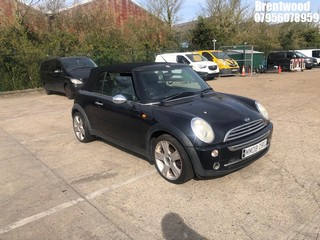 Location: Brentwood - 2008 MINI COOPER Convertible REG: MM08ORG, Keys: No, MOT Expiry date: 22/08/2026, 1598 Petrol, 5 Speed Manual Petrol, Former Keepers: 7