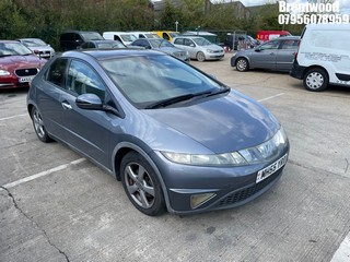 Location: Brentwood - 2006 HONDA CIVIC ES I-VTEC 5 Door Hatchback REG: MH55YRD, Keys: No, MOT Expiry date: 04/11/2026, 1799 Petrol, 6 Speed Manual Petrol, Former Keepers: 3