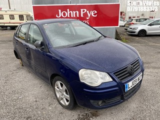 Location: South Wales - 2009 VOLKSWAGEN POLO MATCH TDI 70 5 Door Hatchback REG: LJ09WUY, Keys: No, MOT Expiry date: 04/04/2025, 1422 Diesel, 5 Speed Manual Diesel, Former Keepers: 5