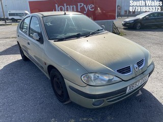 Location: South Wales - 2000 RENAULT MEGANE RT AUTO 5 Door Hatchback REG: X653DAX, Keys: No, MOT Expiry date: 31/08/2025, 1598 Petrol, 4 Speed Auto Petrol, Former Keepers: 3