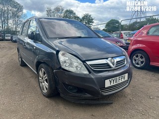 Location: Mitcham - 2011 VAUXHALL ZAFIRA ELITE CDTI MPV REG: YY11FPV, Keys: No, MOT Expiry date: 04/09/2025, 1686 Diesel, 6 Speed Manual Diesel, Former Keepers: 5