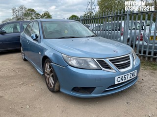 Location: Mitcham - 2007 SAAB 9-3 VECTOR SPORT TID AUTO 4 Door Saloon REG: CK57ZMZ, Keys: No, MOT Expiry date: 26/02/2026, 1910 Diesel, 6 Speed Auto Diesel, Former Keepers: 6