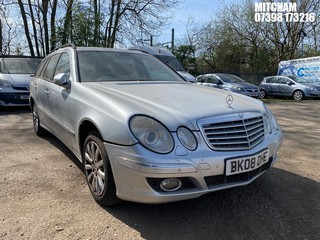 Location: Mitcham - 2008 MERCEDES E220 ELEGANCE CDI Estate REG: BK08DHE, Keys: No, MOT Expiry date: 03/11/2025, 2148 Diesel, 5 Speed Auto Diesel, Former Keepers: 6