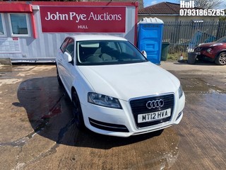 Location: Hull - 2012 AUDI A3 TECHNIK MPI 3 Door Hatchback REG: MT12HVA, Keys: No, MOT Expiry date: 30/01/2026, 1595 Petrol, 5 Speed Manual Petrol, Former Keepers: 5
