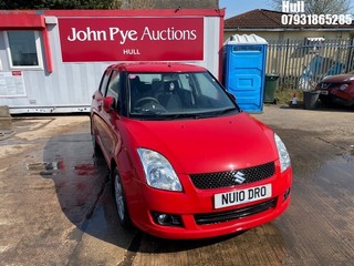 Location: Hull - 2010 SUZUKI SWIFT SZ4 5 Door Hatchback REG: NU10DRO, Keys: No, MOT Expiry date: 20/12/2025, 1328 Petrol, 5 Speed Manual Petrol, Former Keepers: 6