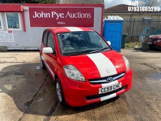 Location: Hull - 2009 SUBARU JUSTY TWIN CAM 5 Door Hatchback REG: CC59CHC, Keys: No, MOT Expiry date: 11/08/2025, 998 Petrol, 5 Speed Manual Petrol, Former Keepers: 4