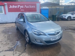 Location: Hull - 2010 VAUXHALL ASTRA SRI CDTI 108 5 Door Hatchback REG: HY60LXH, Keys: No, MOT Expiry date: 10/02/2026, 1686 Diesel, 6 Speed Manual Diesel, Former Keepers: 10