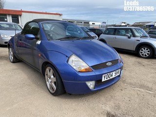Location: Leeds - 2004 FORD STREETKA LUXURY Convertible REG: YO04SHV, Keys: No, MOT Expiry date: 03-02-2022, 1599 Petrol, 5 Speed Manual Petrol, Former Keepers: 8