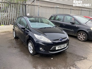 Location: Hayes - 2011 FORD FIESTA ZETEC 5 Door Hatchback REG: YP61VZU, Keys: No, MOT Expiry date: 09/12/2026, 1242 Petrol, 5 Speed Manual Petrol, Former Keepers: 6