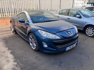 Location: Hayes - 2011 PEUGEOT RCZ GT THP 156 AUTO Coupe REG: LY11AOJ, Keys: No, MOT Expiry date: 02/04/2026, 1598 Petrol, 6 Speed Auto Petrol, Former Keepers: 3