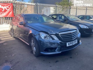Location: Hayes - 2010 MERCEDES-BENZ E200 BLUE-CY SPORT CGI Estate REG: KP10FZY, Keys: No, MOT Expiry date: 24/01/2026, 1796 Petrol, 6 Speed Manual Petrol, Former Keepers: 7