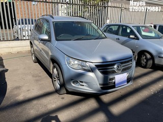 Location: Hayes - 2009 VOLKSWAGEN TIGUAN S TDI 140 Estate REG: BJ09OJP, Keys: No, MOT Expiry date: 08/01/2027, 1390 Diesel, 6 Speed Manual Diesel, Former Keepers: 5