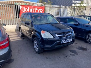 Location: Hayes - 2003 HONDA CR-V I-VTEC SE EXEC. AUTO Estate REG: KH03SXA, Keys: No, MOT Expiry date: 23/09/2025, 1998 Petrol, 4 Speed Auto Petrol, Former Keepers: 8