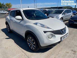 Location: Belvedere - 2014 NISSAN JUKE TEKNA CVT 5 DOOR HATCHBACK REG: GN14NBA, 1598cc PETROL, VARIABLE SPEED AUTO PETROL, Former Keepers: 4, Keys: Yes, MOT Expiry date: 14/04/2027