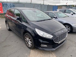 Location: Belvedere - 2019 FORD S-MAX ZETEC ECOBLUE MPV REG: EA19GGX, Keys: No, MOT Expiry date: 24/09/2026, 1995 Diesel, automatic, Former Keepers: 5