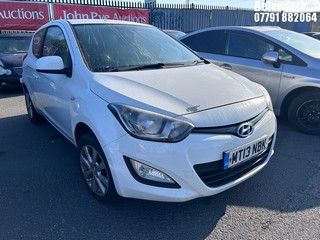 Location: Belvedere - 2013 HYUNDAI I20 ACTIVE 3 Door Hatchback REG: MT13NBK, Keys: No, MOT Expiry date: 12/02/2026, 1248 Petrol, 5 Speed Manual Petrol, Former Keepers: 4