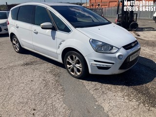 Location: Nottingham - 2014 FORD S-MAX TITANIUM TDCI 138 A MPV REG: BV14WRD, Keys: No, MOT Expiry date: 21/01/2027, 1997 Diesel, 6 Speed Auto Diesel, Former Keepers: 3