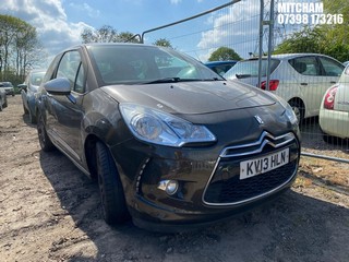 Location: Mitcham - 2013 CITROEN DS3 DSPORT THP 3 Door Hatchback REG: KV13HLN, Keys: No, MOT Expiry date: 29/09/2026, 1598 Petrol, 6 Speed Manual Petrol, Former Keepers: 15