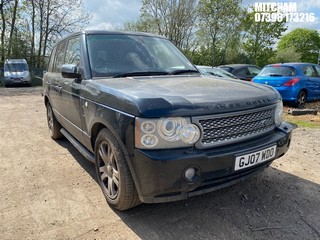 Location: Mitcham - 2007 LAND ROVER RANGE ROVER VOGUE TDV8 A Estate REG: GJ07WDO, Keys: No, MOT Expiry date: 10/12/2026, 3628 Diesel, 6 Speed Auto Diesel, Former Keepers: 8