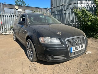 Location: Mitcham - 2007 AUDI A3 SPECIAL EDITION 3 Door Hatchback REG: LM56AET, Keys: No, MOT Expiry date: 28/02/2026, 1595 Petrol, 5 Speed Manual Petrol, Former Keepers: 10