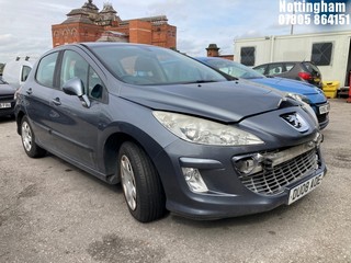Location: Nottingham - 2008 PEUGEOT 308 S DT 5 Door Hatchback REG: DU08AOE, Keys: No, MOT Expiry date: 14/12/2025, 1560 Diesel, 5 Speed Manual Diesel, Former Keepers: 4