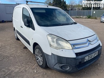Location: Peterborough - 2008 CITROEN BERLINGO 625 X HDI 75 Panel Van REG: LD58UPX, Keys: No, MOT Expiry date: 06/12/2025, 1560 Diesel, 5 Speed Manual Diesel, Former Keepers: 9