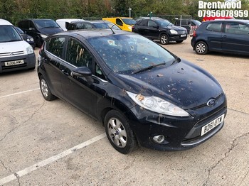 Location: Brentwood - 2012 FORD FIESTA ZETEC ECONETIC TDC 5 Door Hatchback REG: BD61UTW, Keys: No, MOT Expiry date: 13/05/2026, 1560 Diesel, 5 Speed Manual Diesel, Former Keepers: 2