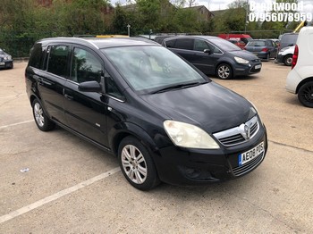 Location: Brentwood - 2008 VAUXHALL ZAFIRA DESIGN MPV REG: AE08PDS, Keys: No, MOT Expiry date: 24/03/2027, 1796 Petrol, 5 Speed Manual Petrol, Former Keepers: 5