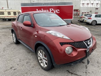 Location: South Wales - 2012 NISSAN JUKE TEKNA DCI 5 Door Hatchback REG: DF61YXX, Keys: No, MOT Expiry date: 15/06/2025, 1461 Diesel, 6 Speed Manual Diesel, Former Keepers: 5