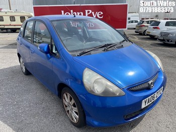 Location: South Wales - 2006 HONDA JAZZ SE 5 Door Hatchback REG: YA06ZTZ, Keys: No, MOT Expiry date: 01/09/2026, 1339 Petrol, 5 Speed Manual Petrol, Former Keepers: 6