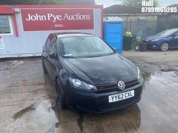 Location: Hull - 2012 VOLKSWAGEN GOLF MATCH TDI 5 Door Hatchback REG: YY62CXL, Keys: No, MOT Expiry date: 08/04/2025, 1598 Diesel, 5 Speed Manual Diesel, Former Keepers: 5