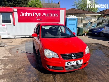 Location: Hull - 2009 VOLKSWAGEN POLO MATCH TDI 70 3 Door Hatchback REG: SY09OTP, Keys: No, MOT Expiry date: 30/04/2025, 1422 Diesel, 5 Speed Manual Diesel, Former Keepers: 3