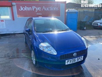 Location: Hull - 2006 FIAT GRANDE PUNTO DYNAMIC M-J 5 Door Hatchback REG: PX06SPZ, Keys: No, MOT Expiry date: 12/03/2026, 1242 Petrol, 5 Speed Manual Petrol, Former Keepers: 3