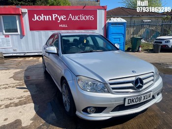 Location: Hull - 2008 MERCEDES C220 SPORT CDI A 4 Door Saloon REG: DK08XUA, Keys: No, MOT Expiry date: 21/04/2026, 2148 Diesel, 5 Speed Auto Diesel, Former Keepers: 8