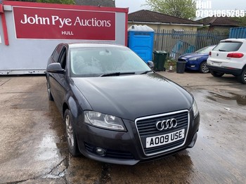 Location: Hull - 2009 AUDI A3 SE 138 TDI 5 Door Hatchback REG: AO09USE, Keys: No, MOT Expiry date: 05/07/2026, 1968 Diesel, 6 Speed Manual Diesel, Former Keepers: 8