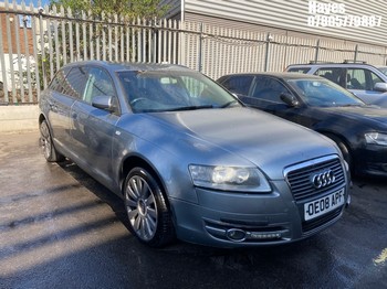 Location: Hayes - 2008 AUDI A6 SE T FSI CVT Estate REG: OE08APF, Keys: No, MOT Expiry date: 30/05/2026, 1984 Petrol, Variable Speed Auto Petrol, Former Keepers: 11
