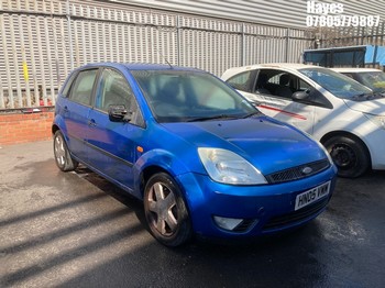 Location: Hayes - 2005 FORD FIESTA ZETEC CLIMATE 5 Door Hatchback REG: HN05VMM, Keys: No, MOT Expiry date: 30/07/2026, 1388 Petrol, 5 Speed Manual Petrol, Former Keepers: 6